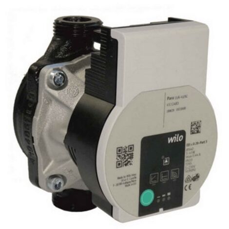 Wilo – Circulateur pompe à haut rendement 25/6-43 – 1"1/2 – Int. 180 mm – Régulation pression différentielle intégrée – Pour systèmes chauffage eau chaude