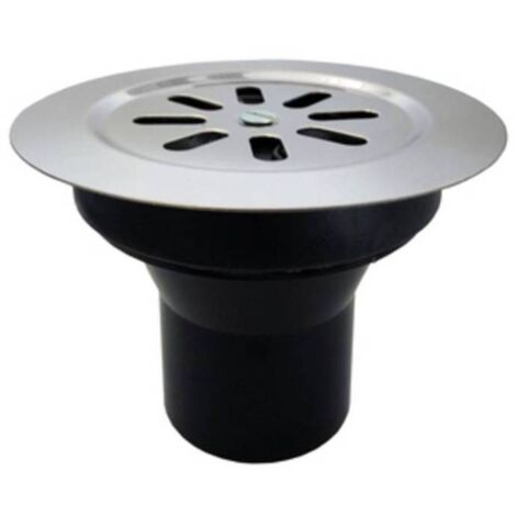 Scatola Sifonata Pavimento Bonomini 6950PE13B2 - Grigio/Metallo - Per Sifoni Pavimento Diametro 100mm Tappo Ad Espansione - 4