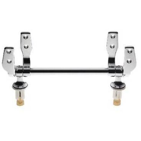 Siège De Toilette Allongé KALLISTA P70303-CP-0 Blanc Chromé - Neuf, En Bois, Design élégant