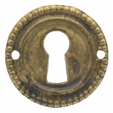 5PZ MANIGLIE PER MOBILI SNODATE MOD.12230 IN OTTONE ANTICATO - MM.50X33