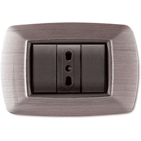 10 x PLACCA LIFE LIVING PLAST ACCIAIO SATINATO 3P (1/3)