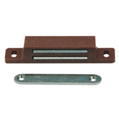 B Baosity Confezione da 5 Set Vintage 25 x 10 mm rettangolo Chiusura Magnetica Making per Bracciale in Pelle, Nero, as described