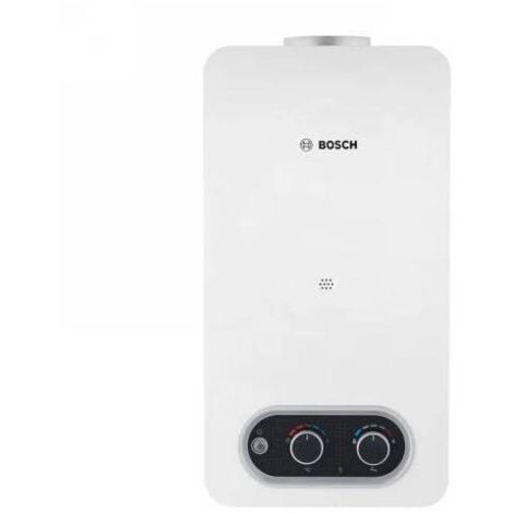 Bosch – Chauffe-eau gaz instantané 10 l/min – LowNOx à tirage naturel – Triple sécurité – Compact 58 cm – GPL