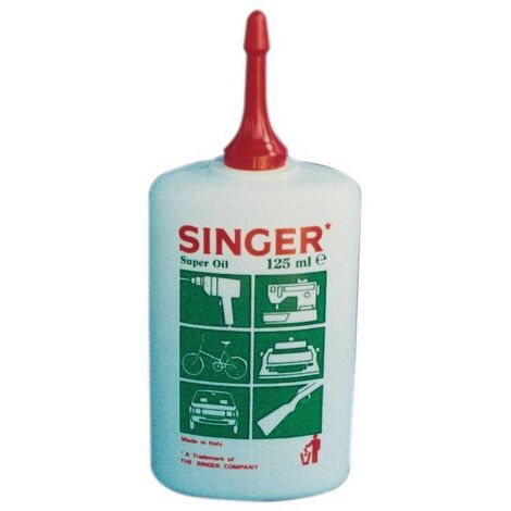 Huile de graissage Singer Huileur 125 ml pour portes de mitrailleuses A coudre