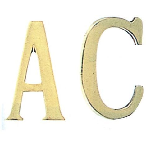 6 x bl brass house number b mm.75