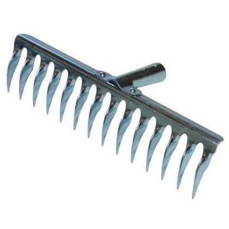 Rastrello Forgiato Da Giardino - 14 Denti, Testa 435x100 Mm - Per Lavorare Il Terreno In Modo Efficiente E Naturale - Foto 9