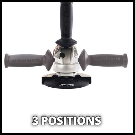 Einhell Meuleuse d'angle Ø115mm sans fil TE-AG 18/115 Li Kit Power X-Change (18 V, Régime : 8500 trs/min, Profondeur de coupe : 28 mm) Livré avec Batterie 3,0Ah et Chargeur