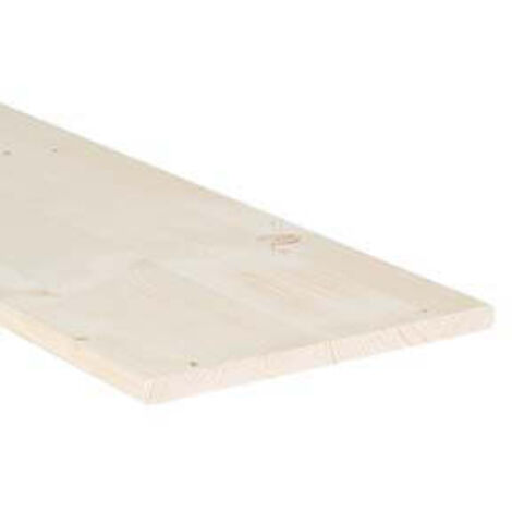Planche lamellaire en bois de sapin épaisseur 18 mm - 18x200x600 mm