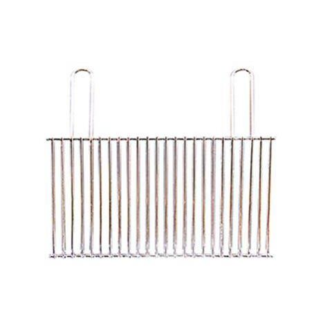 Grille de barbecue 68 x 40 cm – Tige chromée avec poignées refermables – Compatible béton et maçonnerie – Cuisson homogène – Ompagrill
