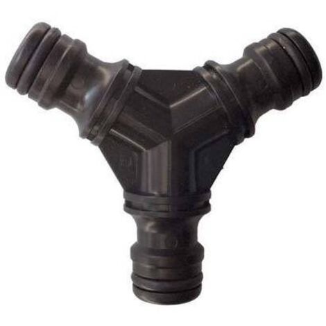 Kungfu Mall 3/4 pollice tubo dell'acqua splitter ottone 2 vie toccare innesto rapido utensile