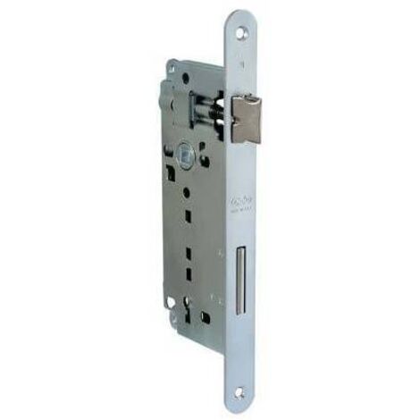 MANIGLIA PRESSOFUSA SEZIONE RETTANGOLARE CROMO OPACO INTERASSE 96 mm