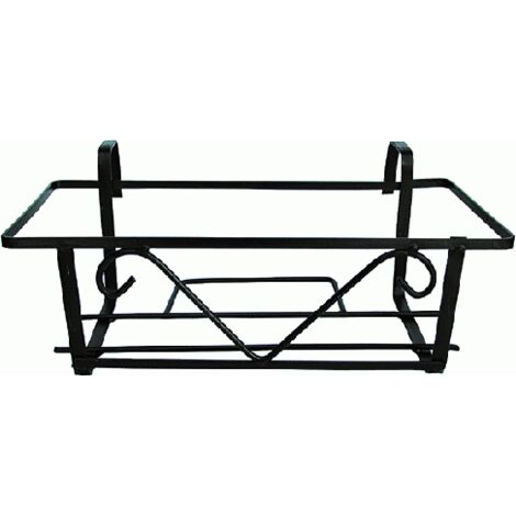 Bac à fleurs en fer 40 cm – Jardinière pour balcon – Résistant aux intempéries – Idéal pour plantes d'extérieur – Inferramenta