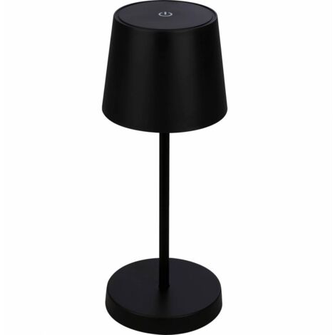 LAMPADA DA TAVOLO BT10001 BATT RICARIC NERO