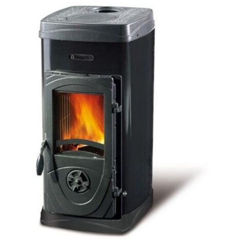 Nordica – Poêle à bois panoramique 5 kW – Efficacité 80% – Volume chauffé jusqu'à 143 m³ – Diamètre sortie fumée 120 mm – Verre céramique résistant 750°