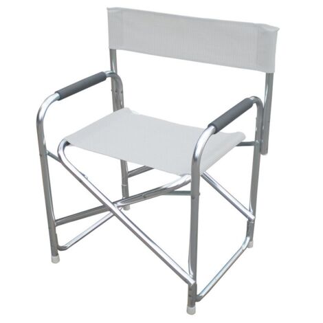 2 x C SEDIA REGISTA PLAYA ALLUMINIO BIANCO (1/2)