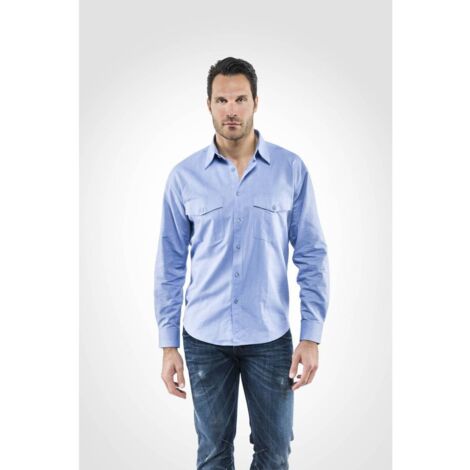 Camicia Uomo Roly Sport Traspirante A Manica Lunga &ndash; Slim Fit, Collo In Piedi, Asciugatura Rapida, Vestibilit&agrave; S-XXL, Tinta Unita
