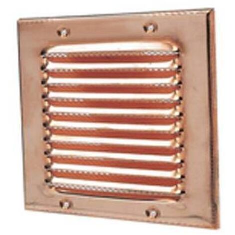 GRIGLIA DI AERAZIONE QUADRA IN RAME 140x360 mm