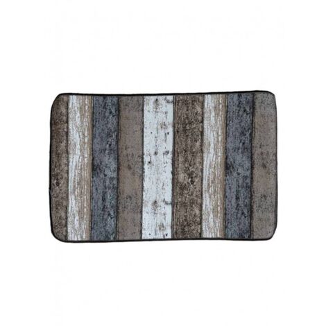 Kinzler Tappeto Da Bagno In Microfibra 80x150 Cm - Morbido, Antiscivolo, Lavabile, Adatto A Pavimento Riscaldato - Colore Marrone