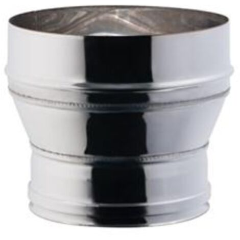 Augmentation de cheminée femelle 150 mm à 200 mm – Acier inoxydable – Optimise le tirage pour systèmes de chauffage – Installation facile