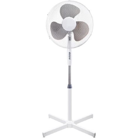 Ventilateur sur pied 40 cm 45W – 3 vitesses réglables – Oscillation horizontale pour circulation d'air optimale – Confort lors des journées chaudes