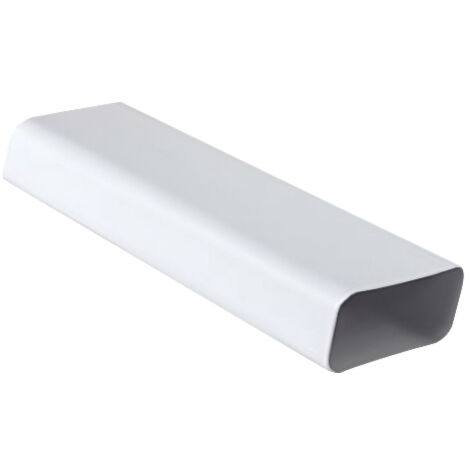 Tube ventilation PVC blanc rectangulaire 150 x 70 mm – Longueur 1 m – Résistant à la corrosion – Pour extraction d'air contaminé – La Ventilazione