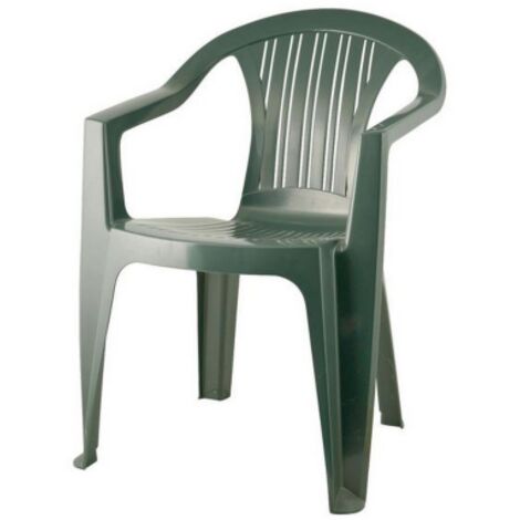 Chaise empilable Ratak verte en polypropyle'ne 56x56x79 cm