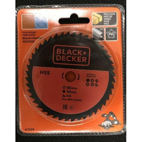 Lame Black and Decker Hss 85 mm trou 10 mm 44 dents