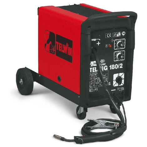 Telwin – Soudeuse à fil MIG/MAG 170A – 230V – Soudage avec fils fourrés – Ventilée pour bobines 15Kg – Accessoires inclus
