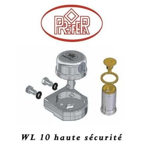 Serrure Prefer WL10 fixé au sol (1/2)