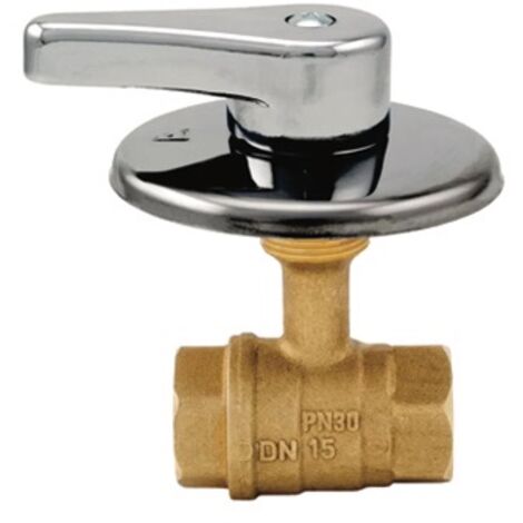 ROBINET À ENCASTREMENT AVEC VANNE À BILLE EN LAITON À LEVIER 1/2" - ART.138