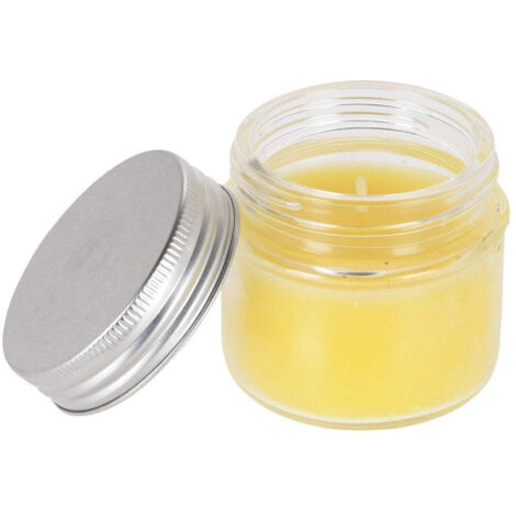 Bougie citronnelle dans un bécher en verre jaune EDM 06325 (1/3)