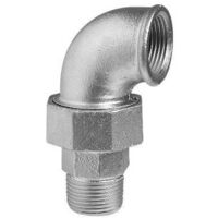 Coude avec buse plate de siège à 90° h/f