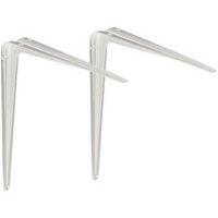 10 x 2 pcs étagères blanches nervurées