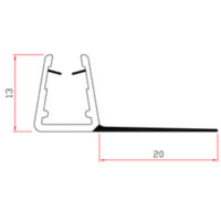 10 x GUARNIZIONE P/BOX DOCCIA 2 M MOD.404/20