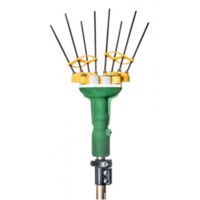 Re'colteuse d'olives Sbaraglia Adrian 12 V perche te'lescopique en aluminium avec 3 tiges de carbone de rechange pour la re'colte des olives
