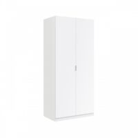 Armoire 2 Portes 2 Tiroirs Cm. 81x52x180h Blanc