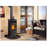 STUFA LEGNA 5 KW SUPER JUNIOR NERO