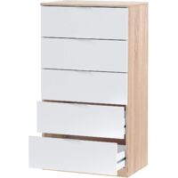 Commode commode chêne blanc cm 60 x 40 x 110 h