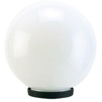 Lampadaire globe opale 2,0 – Borne d'extérieur IP44 – Résistant aux UV – Montage sur poteau ou console – 230V – Acrilux
