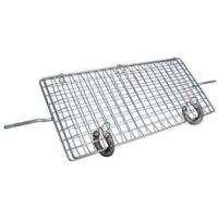 Grille à rôtissoire en acier inoxydable 70 cm – Accessoire de cheminée et poêle – Pour cuisson optimale des viandes