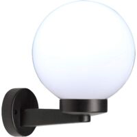 Lanterne Globo sphère blanche Ø 20 cm – IP44 – Attaque E27 – Ouverture faisceau 360° – Structure en thermoplastique – Velamp