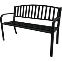 PANCHINA 'LASIN' cm. 119 x 50 x h.75 - nera