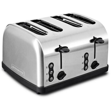 Grille-pain Inox rouge 1500W