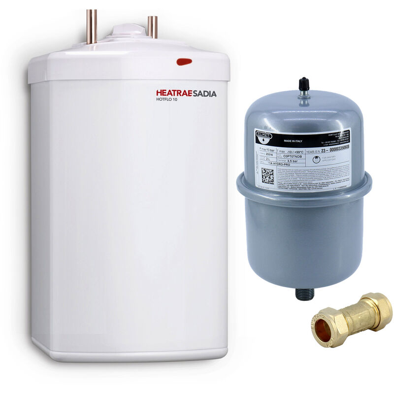 Heatrae Sadia - Hotflo 10 Litre Instant Water Heater 50148 u0026 Unvented Kit A  Alternative