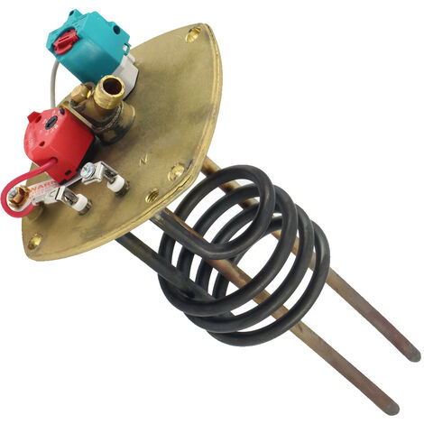 Heatrae Sadia - FBM Water Heater Spare 3kW Element Plate Assembly 95606760  Complete with Drain Off Valve