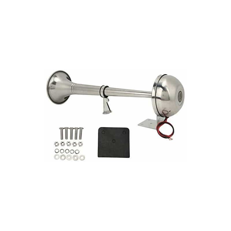 Klaxon Marine 12V - Acier Inoxydable - 130dB - Bateaux Voitures