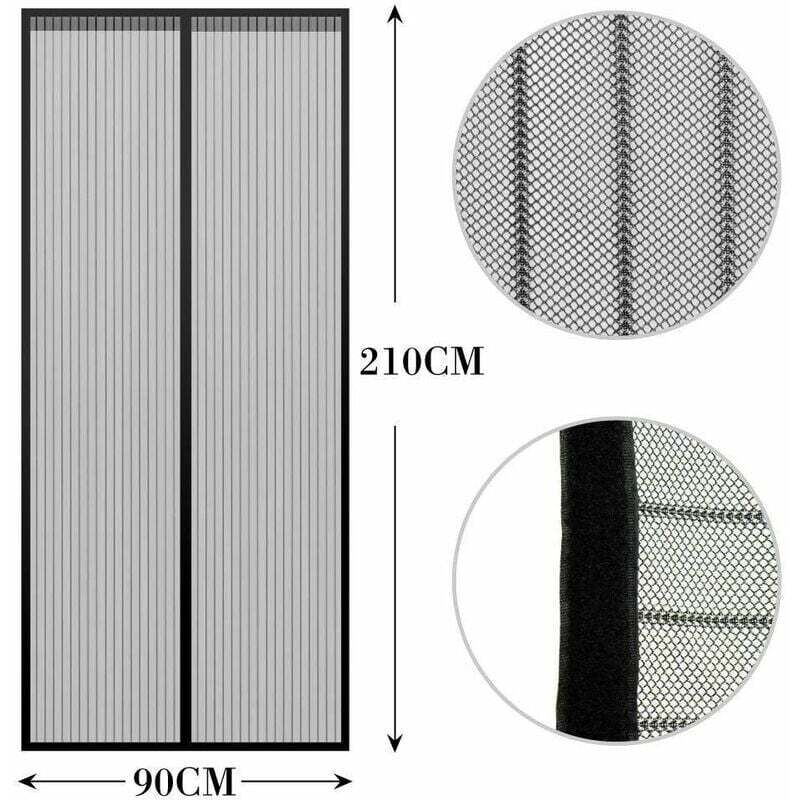 Moustiquaire Magnétique Pour Porte De Balcon, Sans Perçage