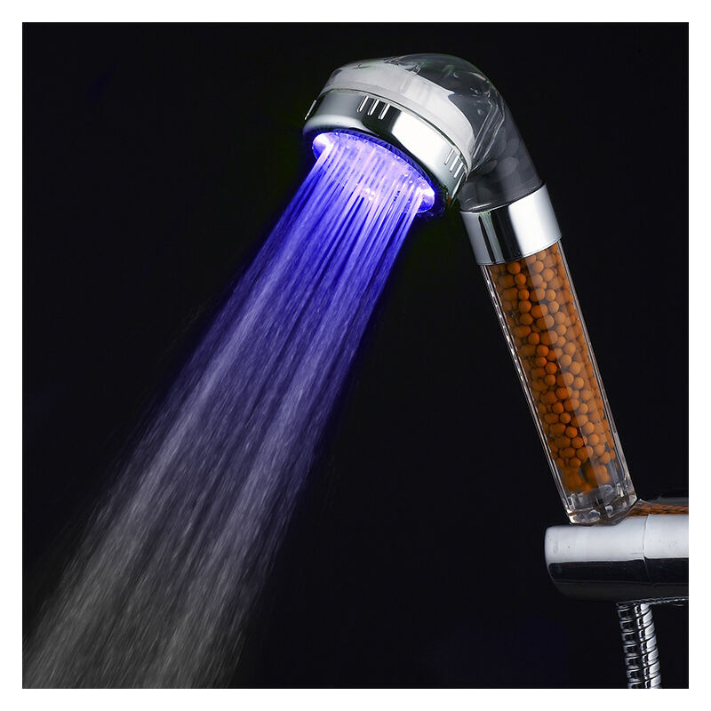 Pommeau De Douche LED MEISO - 7 Couleurs Changeantes - Économiseur D'eau - Sans Pile