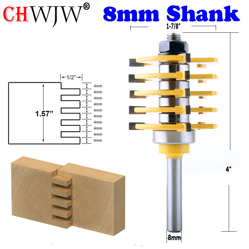 Fraises à Rainurer 8 Mm – Pour Joints Bois, Tiroirs, Travail Du Bois Avec Fraiseuse électrique