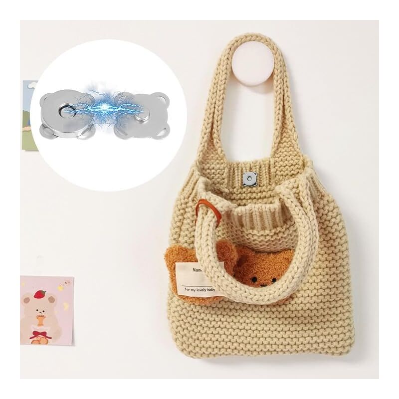 20 Paires Boutons Magnétiques à Coudre - Fermoir Invisible Pour Vêtements, Sacs, DIY - Aimants Couture Cachés